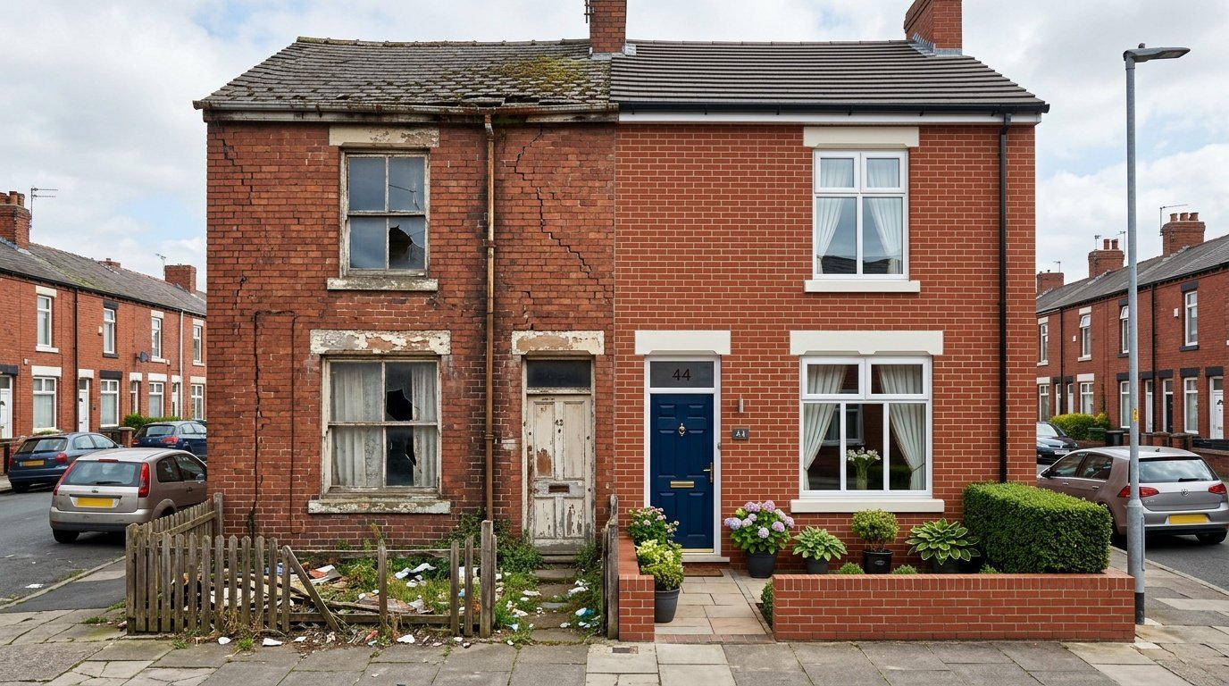 Side-by-side comparison of a Level 2 and Level 3 property survey report, showing the depth and detail difference